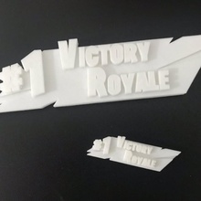 fortnite zafer Royale oyun hafta 3d print model - Mito3D