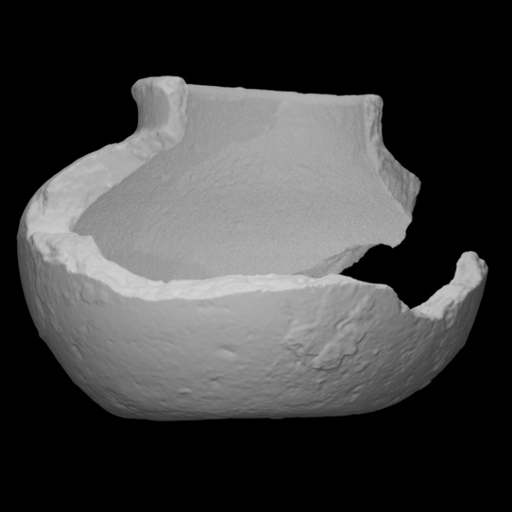 cerámico buque escanear antiguo tarro arqueología platos 3D print model - Mito3D