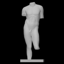 torso youth scan ancient sculpture marble male nude 3d print model - Mito3D