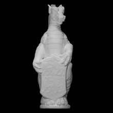 rosso Drago Galles scansione creatura Regina scultura statua calcolo eredità 3d print model - Mito3D
