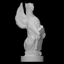griffin edward iii scan creature queen sculpture stone heritage myth gryphon 3d print model - Mito3D