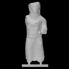 statue male votary scan ancient sculpture limestone 3d print model - Mito3D