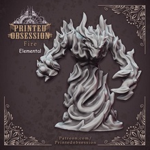 elementare dnd miniatura tavolo draghi dungeon inferno kickstarter mostro stampato furia demone Paradiso medio ossessione fireelemental avrò 3d print model - Mito3D