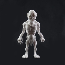 gollum fan art movie character thehobbit lordoftherings lordsofthering 3d print model - Mito3D