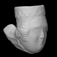 figurin fumeur tuyau bol analyse visage l'histoire Ménage soulagement 3d print model - Mito3D