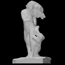 corail naissance analyse figure moderne sculpture statue symbole femme calcaire nu abstrait 3d print model - Mito3D