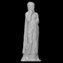 statue matron scan greek mythology roman sculpture tomb marble religion 3dprint 3dscan clothes heritage cultural funeral archeology 3d print model - Mito3D