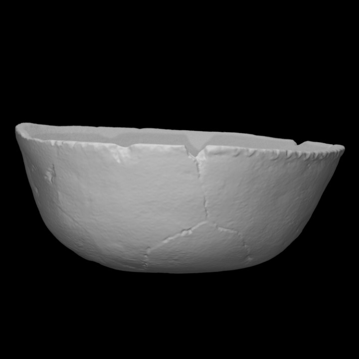 bowl scan history vessel houseware archeology dishes 3D print model - Mito3D