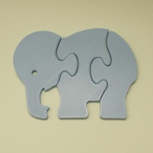 todler puzzle toy - elephant toys & games 3d print model - Mito3D