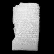 abecedary tablet scan ancient sculpture relief alphabet clay inscription 3d print model - Mito3D