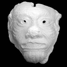 clay mask huwawa scan ancient epic monster myth cedar gilgamesh 3d print model - Mito3D