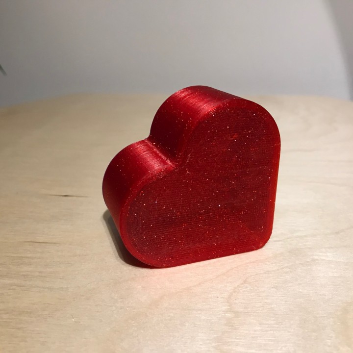 heart box & garden keepsake storage 3D print model - Mito3D