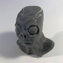 Aaron extraterrestre ventilador Arte busto cabeza esculpir 3d print model - Mito3D