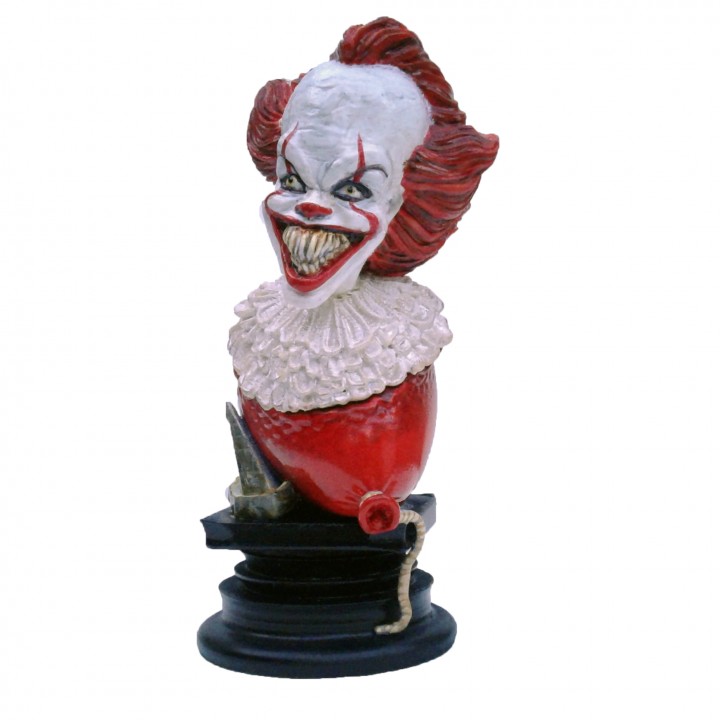Pennywise Büste Clown Grusel Film Ballon 3D print model - Mito3D