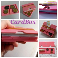 cardbox moneybox & garden box card coin office small money pocket vcard 3d print model - Mito3D