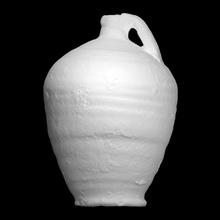 jug handle ring base scan ancient vessel houseware 3d print model - Mito3D