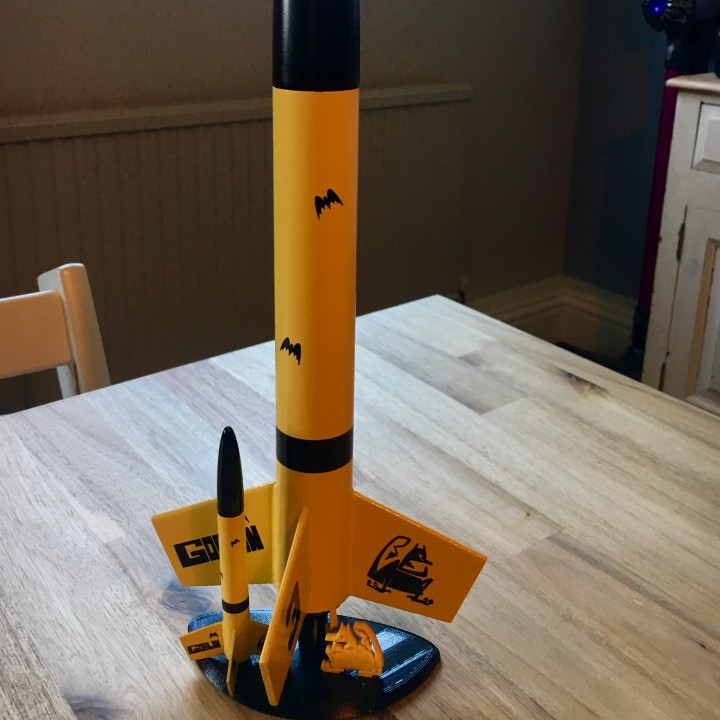 goblin model rocket stand education rocket model rocket 3D print model - Mito3D