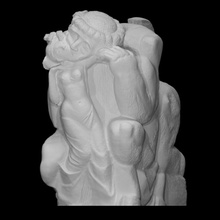 deianira nessus analyse moderne sculpture calcaire nu scène centaure heracles abstrait mythe 3d print model - Mito3D