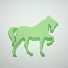 portachiavi cavallo moda Accessori pendente animale gioielleria earing 3d print model - Mito3D