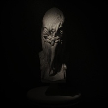 cthulhu head & garden horror monster creepy 3d print model - Mito3D