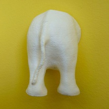 animal derrières l'éléphant aimants réfrigérateur jardin animaux l'aimant fridgemagnet trou serrure 3d print model - Mito3D