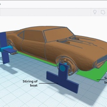 anfibio coche vehiculo convertidor módulos 3d impresión barco agua rc tierra reparar acoplable 3d print model - Mito3D