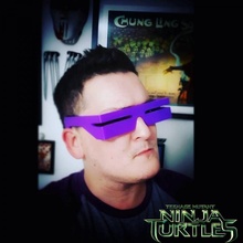 bebop tmnt shades glasses ninja purple mutant turtles teenage glases 3d print model - Mito3D