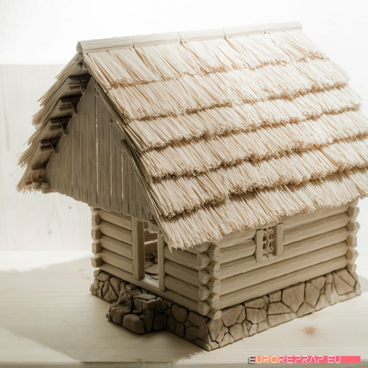 3d imprimé maison Journal cabine chalet jouets Jeux imprimable architecture art nichoir bâtiment conception éducation fantaisie Jeu jeu l'histoire mixte 3D print model - Mito3D