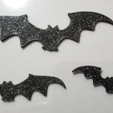 halloween bats silhouette silhouetter 3d print model - Mito3D