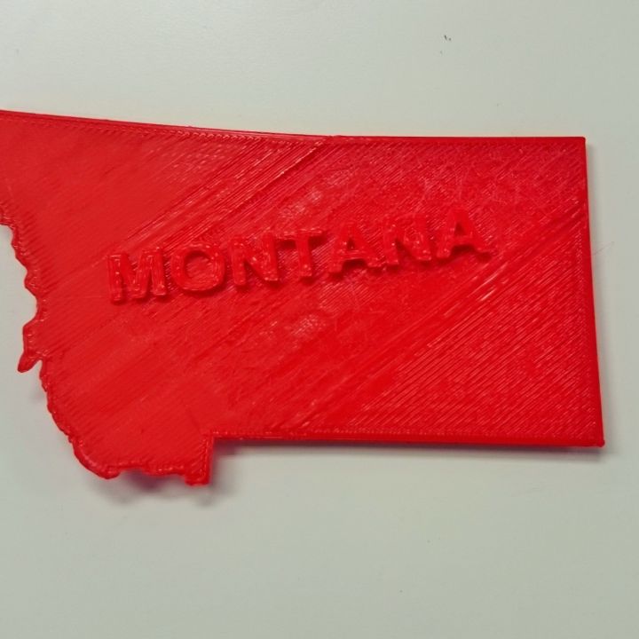 mapa montana educação 3D print model - Mito3D