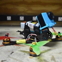gopro eroe 3 drone montare 30 gradi volare aria hero3 3d print model - Mito3D