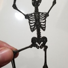 cadılar bayramı iskelet siluet 3d print model - Mito3D