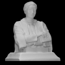 bust dame louisa brandreth aldrich-blake scan sculpture woman bronze memorial pioneer medicine doctor surgeon feminist 3d print model - Mito3D