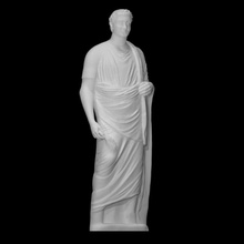 votive statue ptolemaic ruler scan ancient king dynasty pharaon 3d print model - Mito3D