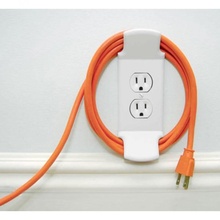 us outlet cover - cord wrap cable plug electrical extension power panel 3d print model - Mito3D