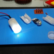 apoyo LED lámpara impresora transparente 3d print model - Mito3D
