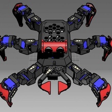 Wifi hexapode araignée robot griffe arduino nodemcu wemos 3d print model - Mito3D