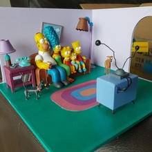 simpsons couch gag furniture toys & games 3d print model - Mito3D