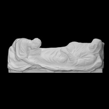 Morte vergine frammento scansione scultura marmo Chiesa Bibbia scena Maria sollievo altare 3d print model - Mito3D