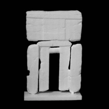 falsa porta túmulo vizir ptah lavagem isi museu nacional arte copenhaga dinamarca scan 3d print model - Mito3D