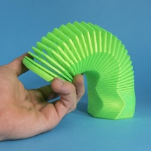 wavy springo cool fun physics spring toy slinky 3d print model - Mito3D