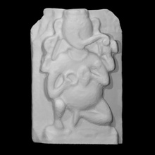 nala templo Ganesha escanear escultura Adoración elefante alivio hinduismo altar 3d print model - Mito3D