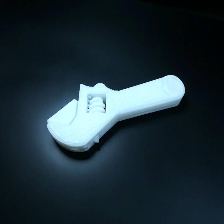 functional adjustable wrench 3D print model - Mito3D