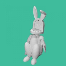 withered bonnie's head tinkercad 3d print model - Mito3D
