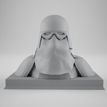 snow trooper style bust film game head jedi movie ornament star starwars sla wars snowtrooper troop 3d print model - Mito3D