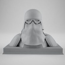 snow soldado estilo busto película juego cabeza Jedi ornamento estrella guerra Galaxias Sla guerras nieve tropa 3d print model - Mito3D