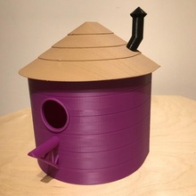 Spaß Vogelhaus Garten einfach drucken Vögel Vogel Haus 3d print model - Mito3D