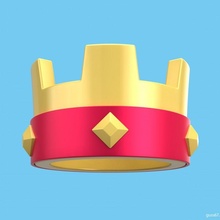 crown clash royale king kings official corwn 3d print model - Mito3D