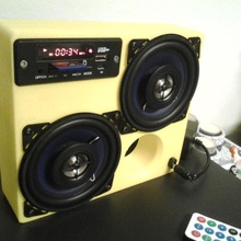 autoradio gadgets electrónica música bassreflexenclosure 3d print model - Mito3D