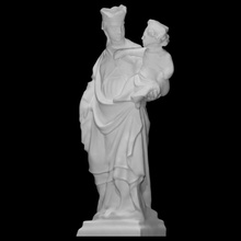 vierge enfant Madone analyse bébé femelle sculpture statue marbre Christ 3d print model - Mito3D